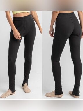 Intimately by Free People Early Night Thermal Legging in Washed Black, Large